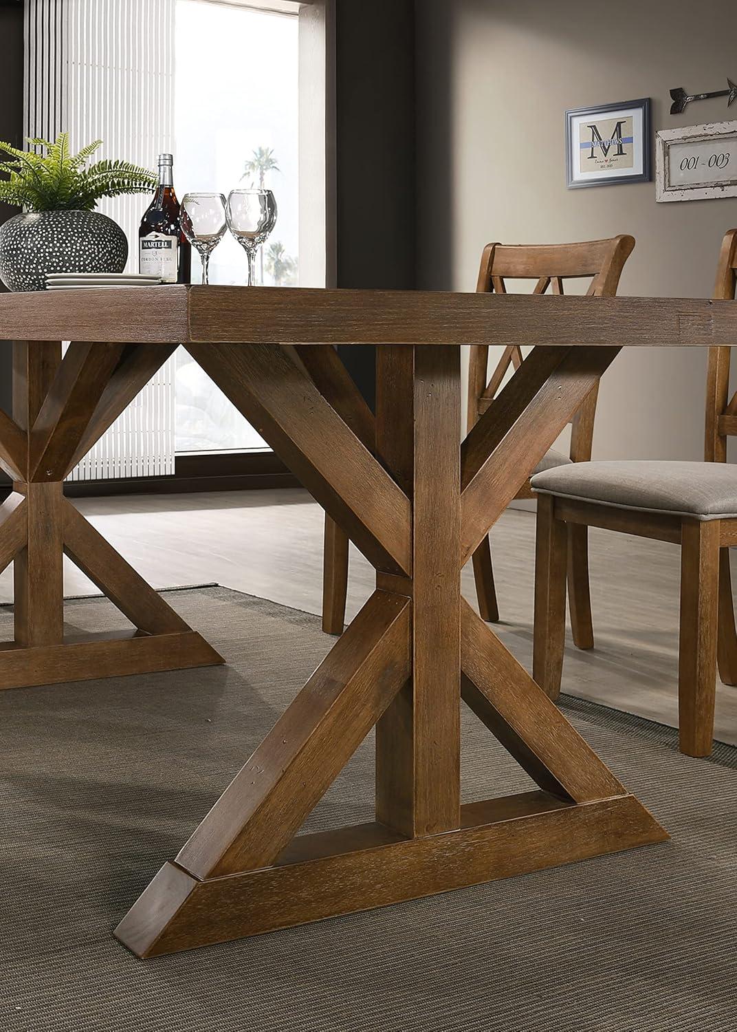 Lark Manor™ Tamika Enna Morden Farmhouse Wood Dining Table