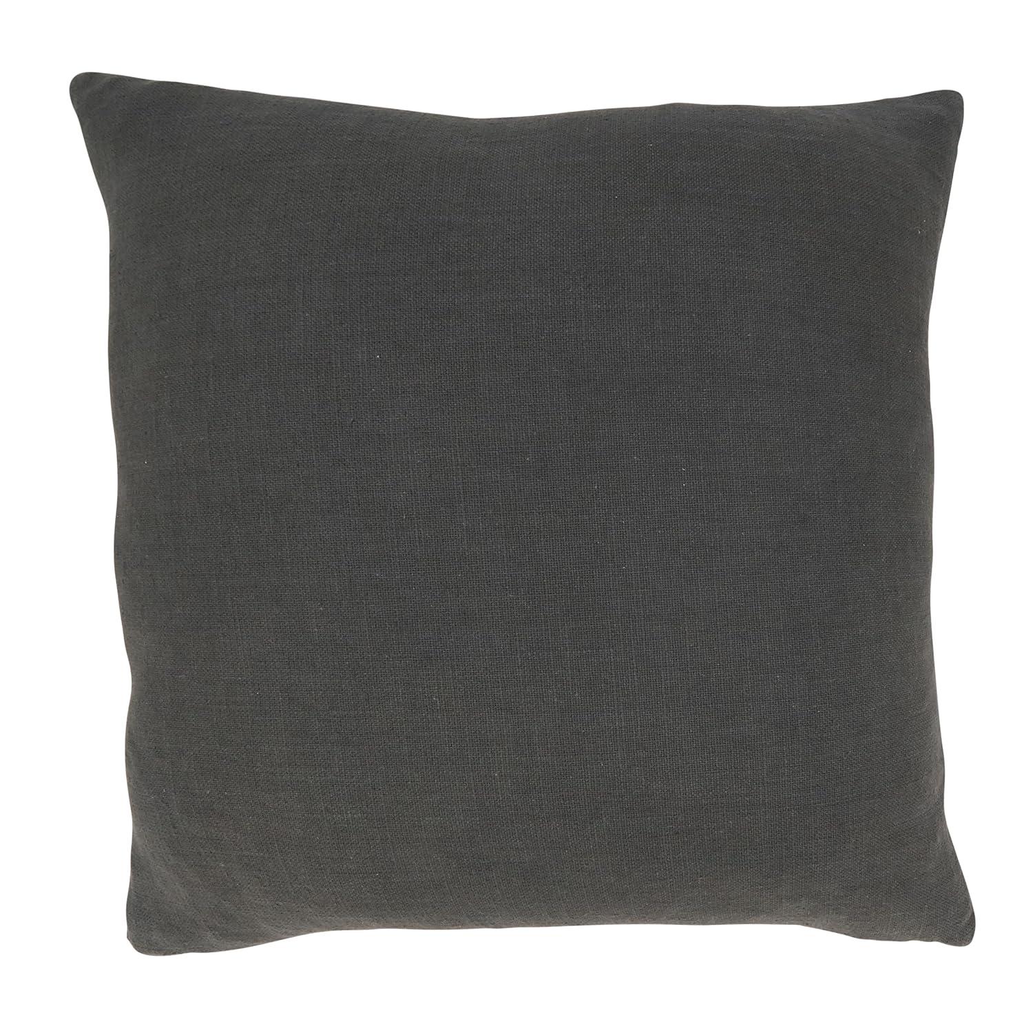 Saro Geo Block Collection Cotton Throw Pillow