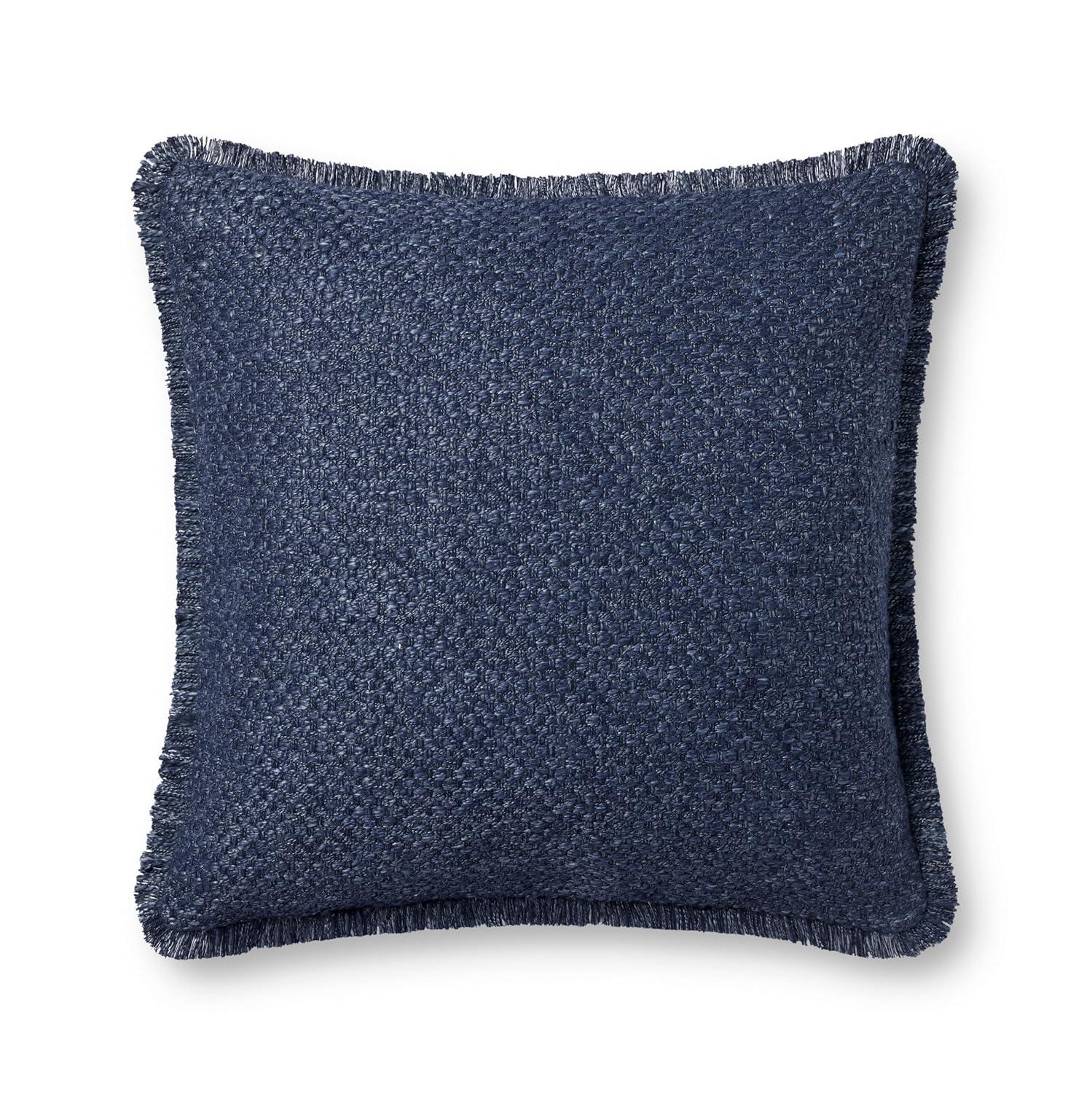 Navy Woven 22'' x 22'' Pillow with Poly Insert