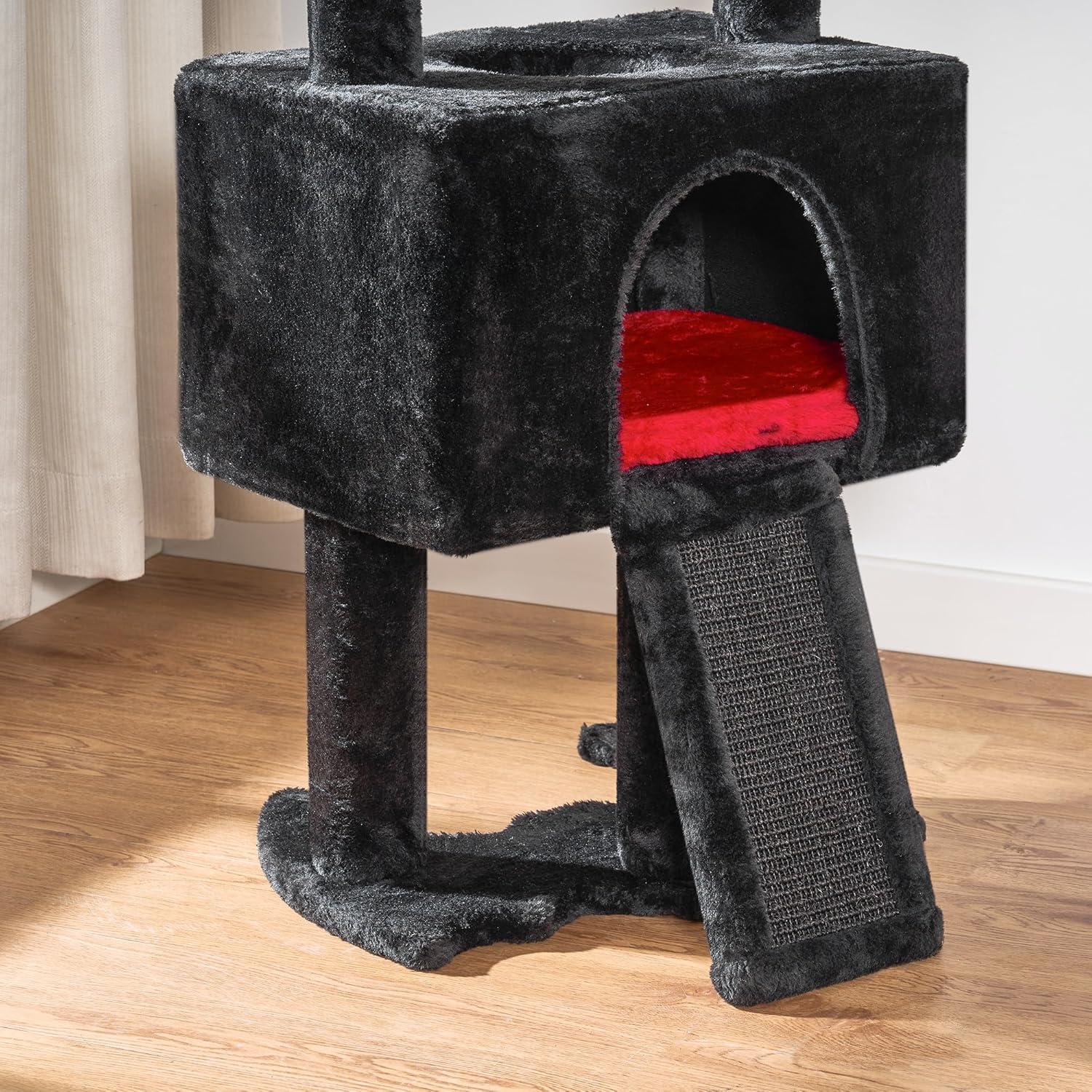 Gothic Cat Tree with Coffin, Gothic Cat Tower with Condo