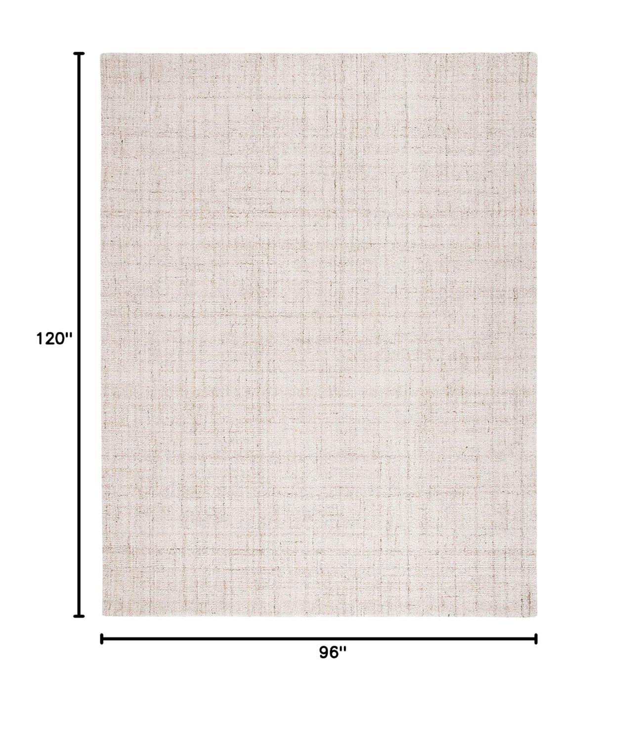 Abstract ABT141 Handmade Indoor Area Rug - Ivory/Beige - 8'x10' - Safavieh