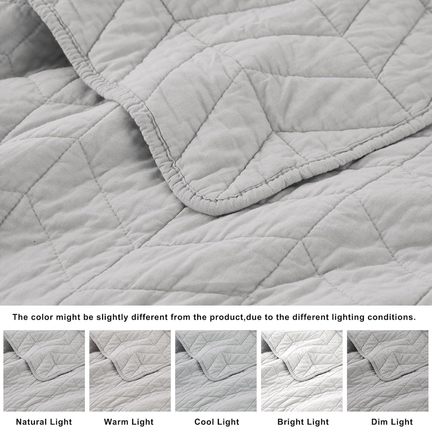 Peace Nest Lightweight Pre-washed Microfiber Quilt Coverlet Set