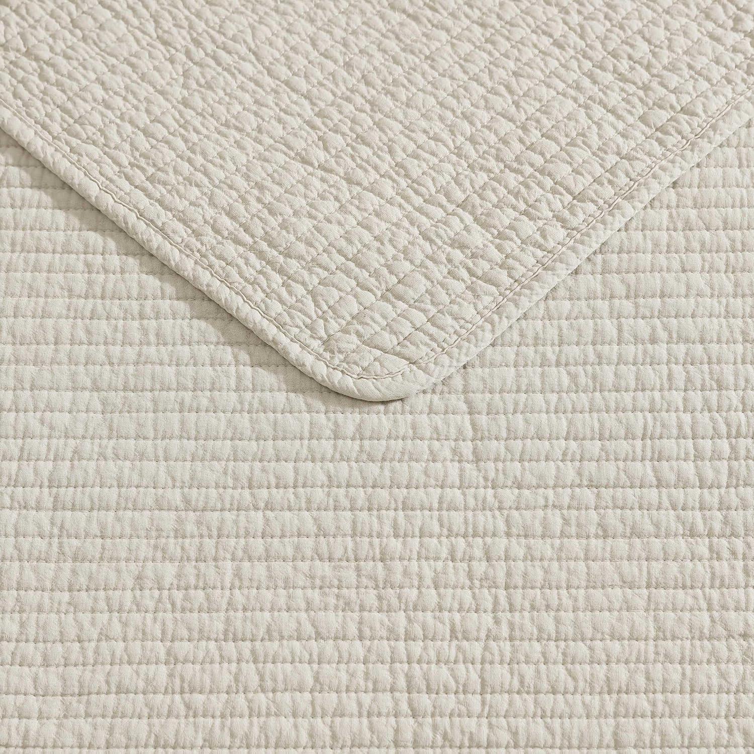 Nautica Bayport Nautica Seashore Stitch Solid Cotton Quilt Set