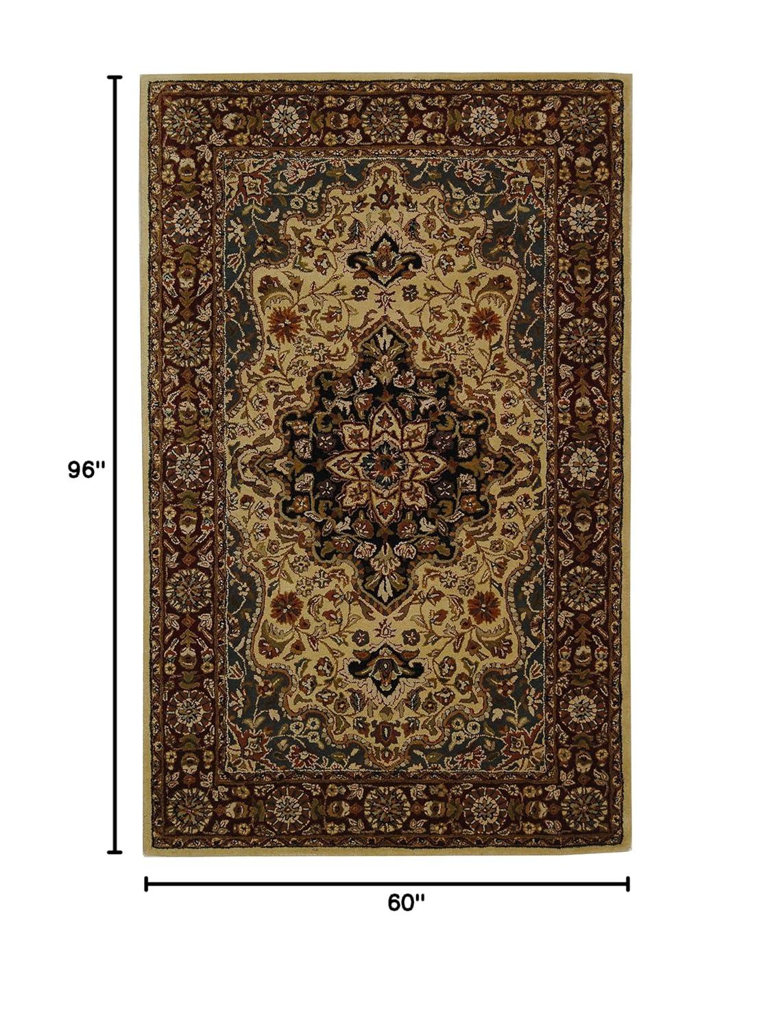 Heritage HG760 Hand Tufted Area Rug - Ivory/Red - 5'x8' - Safavieh.