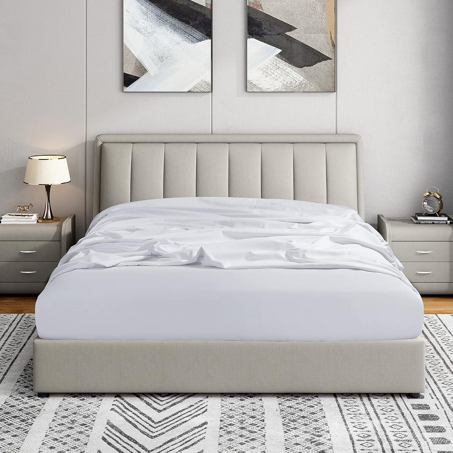 Swift Home 1800 Series 16 Inch Deep Microfiber Fitted Sheet