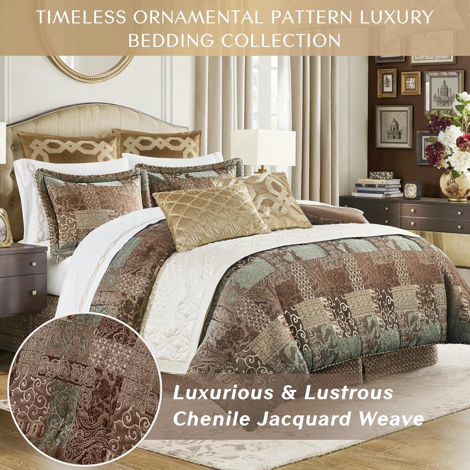 Croscill Croscill Galleria 4 Piece Chenille Jacquard Comforter Set