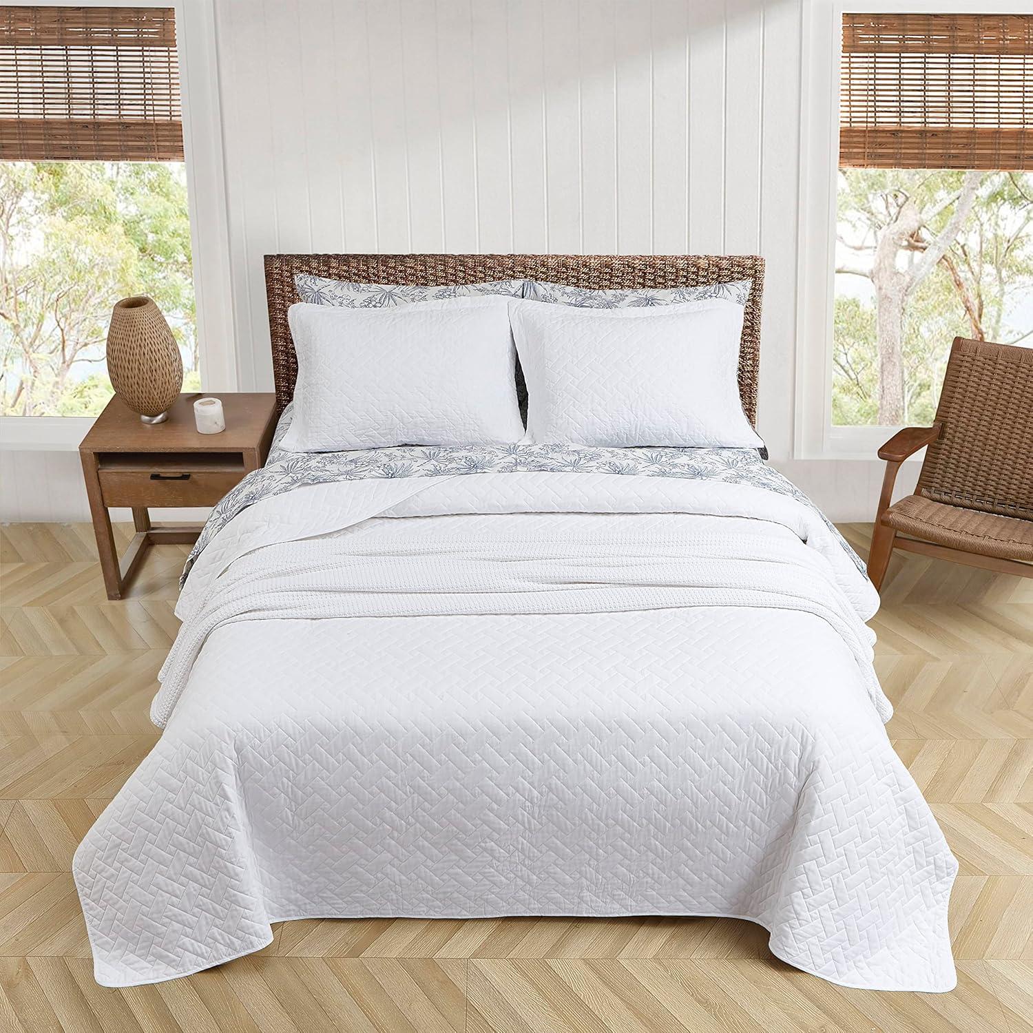 Tommy Bahama Home Tommy Bahama Raffia Solid Cotton Reversible Quilt Set