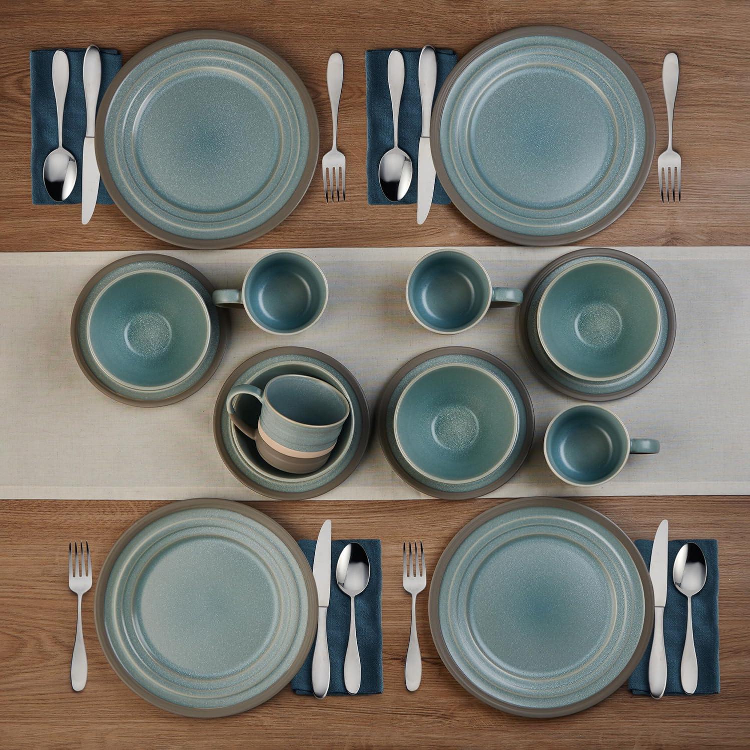 Pfaltzgraff Adina 16-Piece Stoneware Dinnerware Set, Service for 4