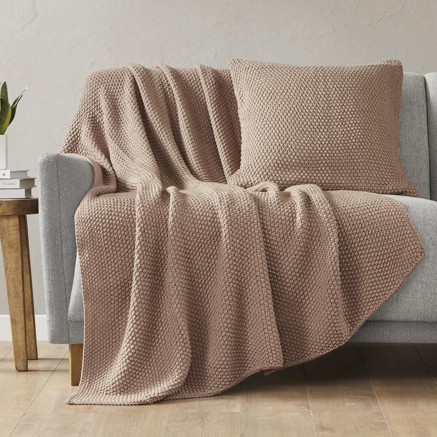 INK+IVY Tino Knit Square Euro Pillow Sham