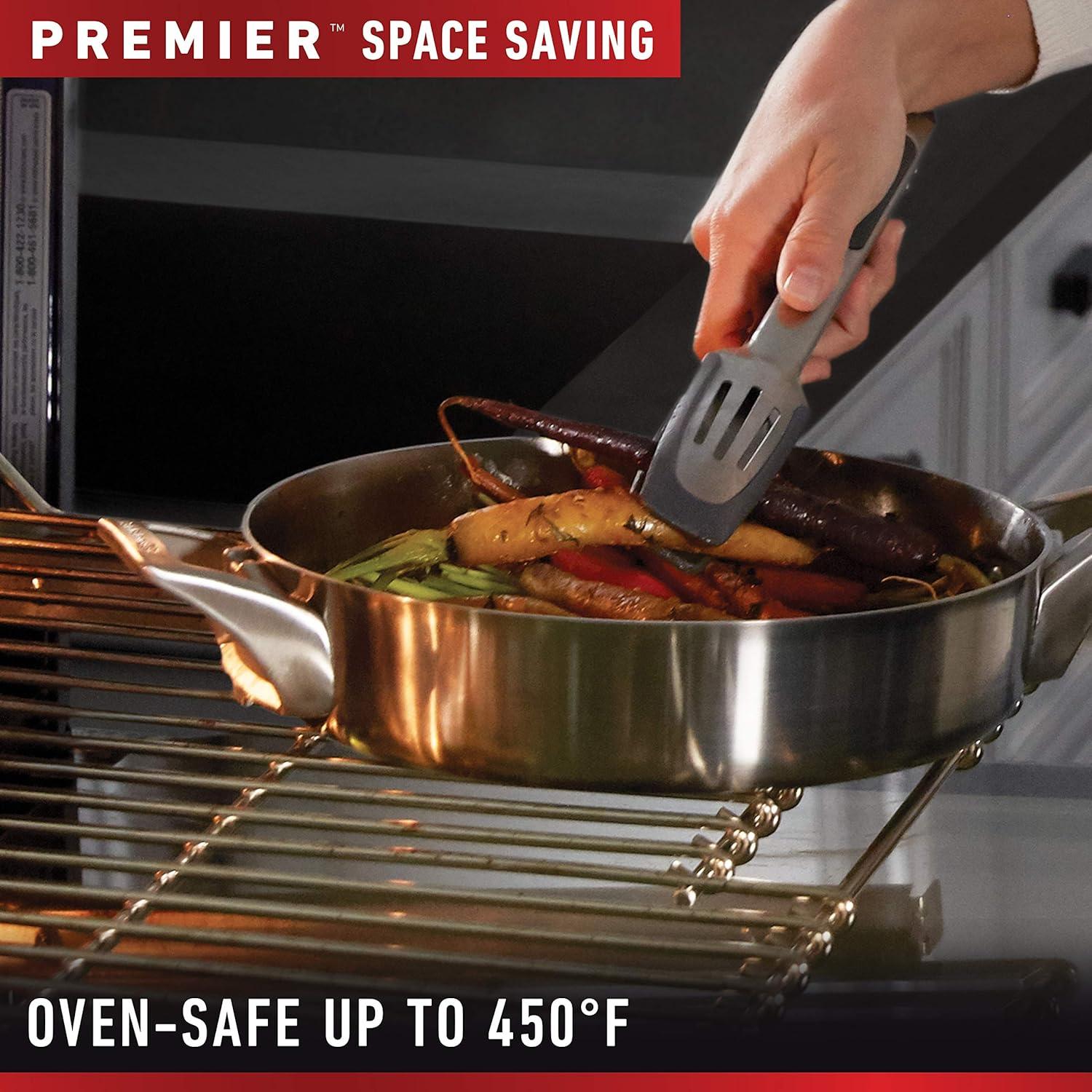 Calphalon ® Premier 10-Piece Space-Saving Stainless Steel Cookware Set