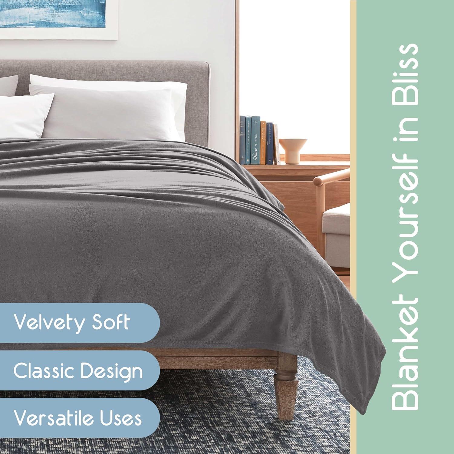 Micro Fleece Bed Blanket - Vellux