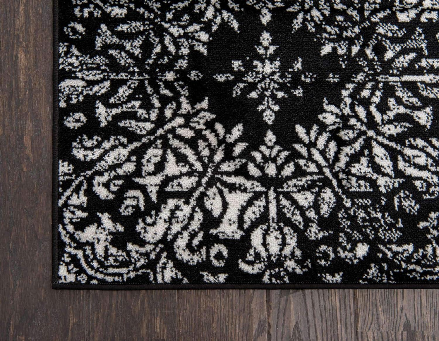 Unique Loom 4' 0 x 6' 0 Sofia Grand Black Area Rug