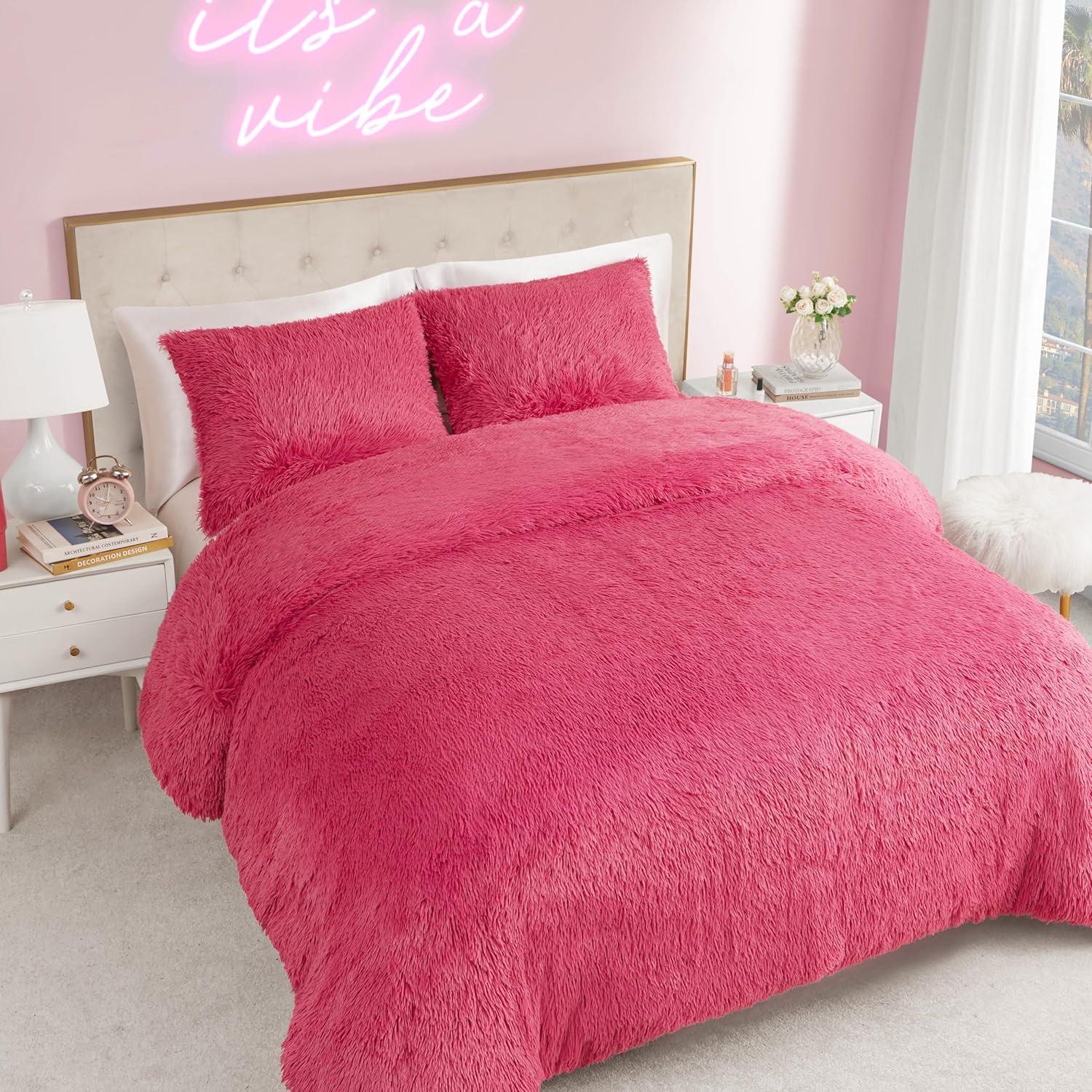Juicy Couture Juicy Couture Shaggy Faux Fur Comforter & Shams Bedding Sets