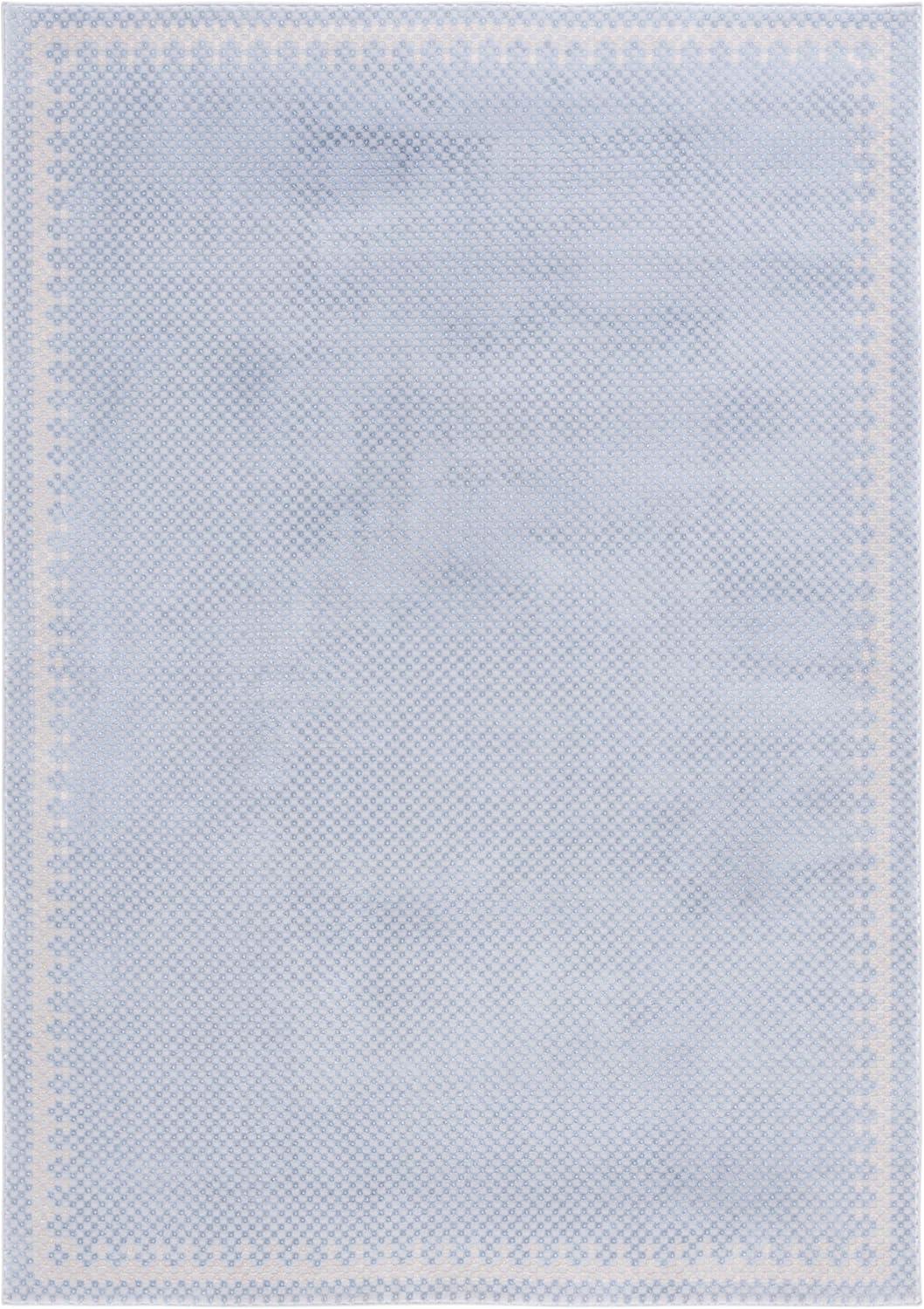 SAFAVIEH Continental Ermintrude Distressed Area Rug, Blue/Beige, 6'7" x 9'