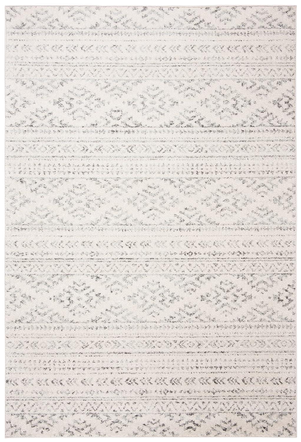 Tulum TUL272 Power Loomed Indoor Area Rug - Ivory/Grey - 6'x9' - Safavieh