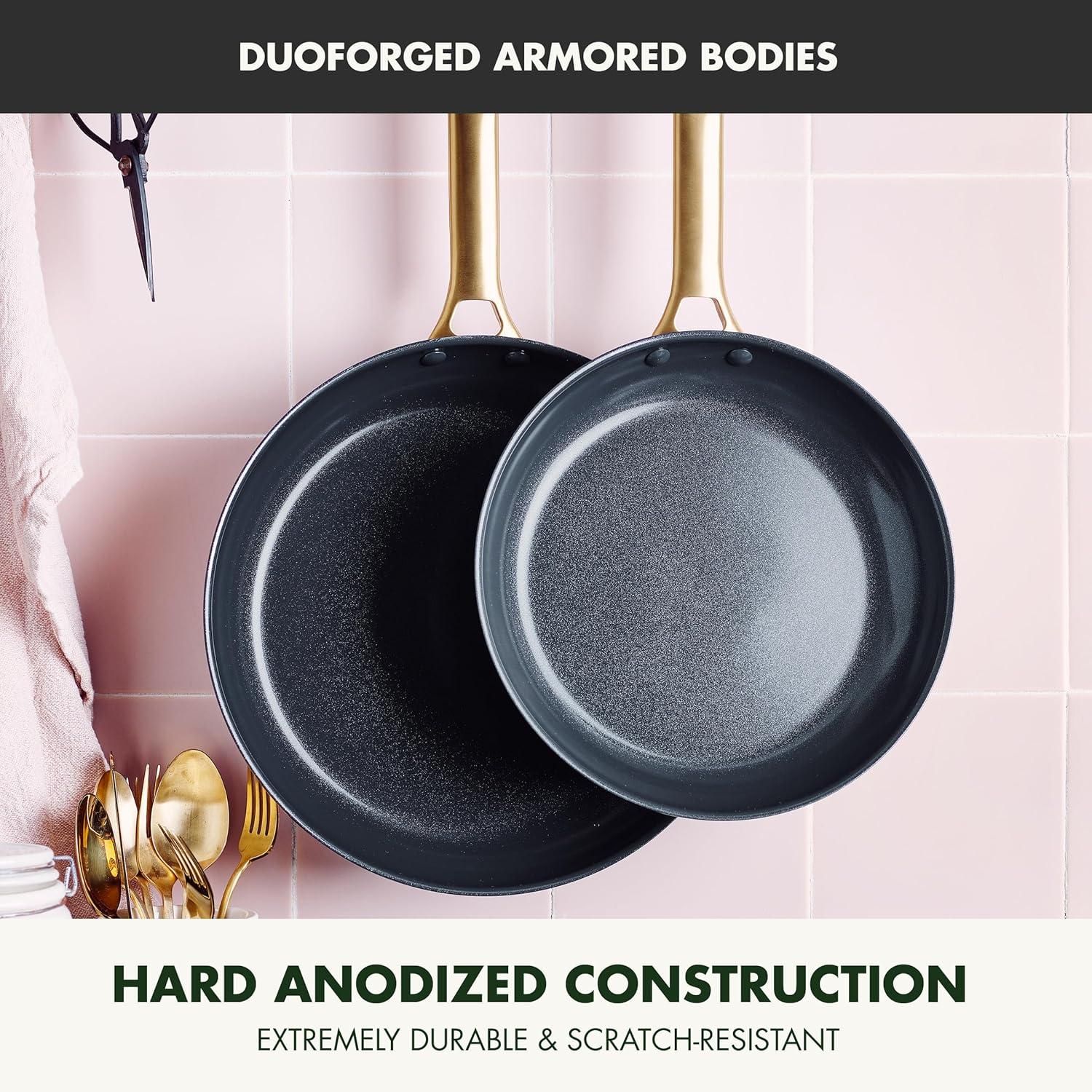 GreenPan ™ Reserve Black 2-Piece 10" and 12" Ceramic Non-Stick Frying Pan Set