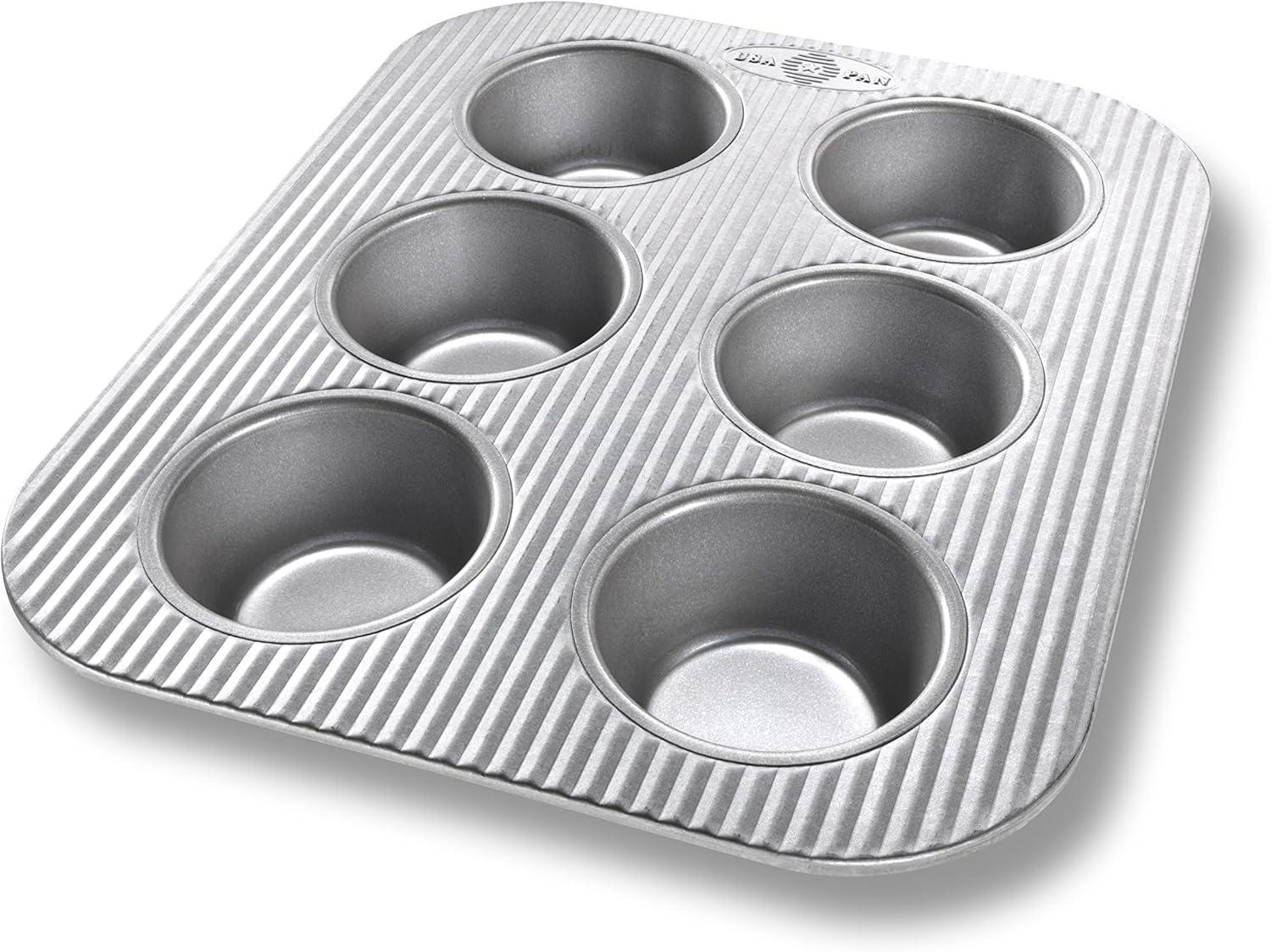 Nonstick Aluminized Steel 6-Cup Muffin Pan