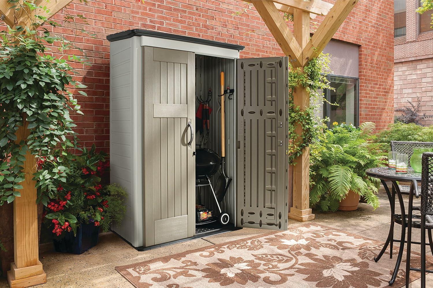 Rubbermaid Large Vertical 52 Cu.ft. Outdoor Storage Building Shed