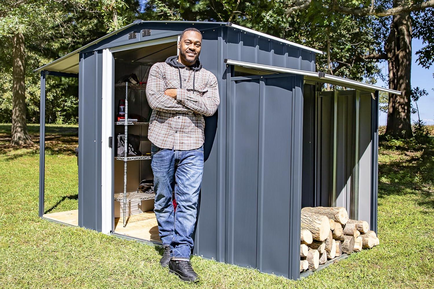 Arrow 3-In-1 Steel Utility Shed