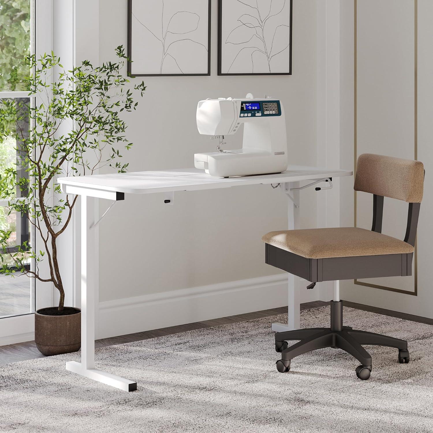 Arrow Sewing Gidget Sewing Table with Manual Machine Lift by Arrow Classic Sewing Furniture