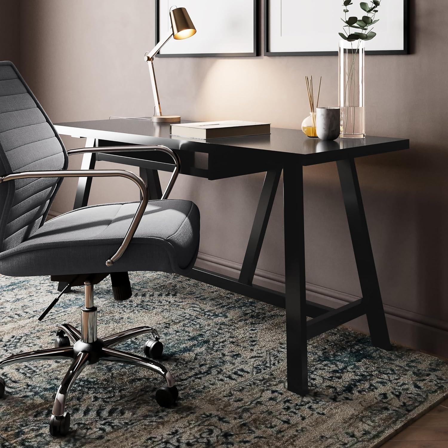 Simpli Home Dylan Solid Wood Writing Desk