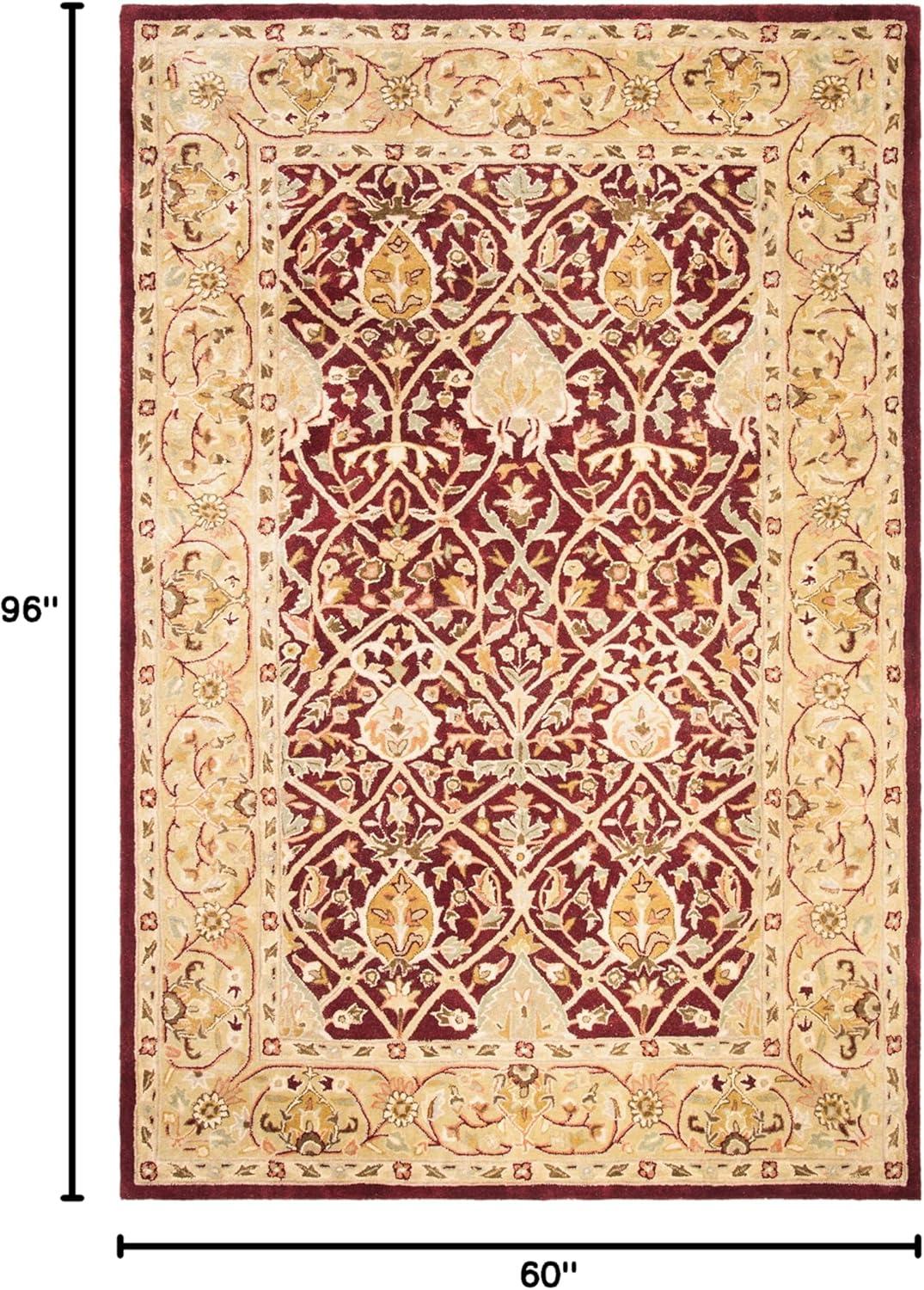 Persian Legend PL819 Hand Tufted Indoor Area Rug - 5'x8' - Red/Gold - Safavieh