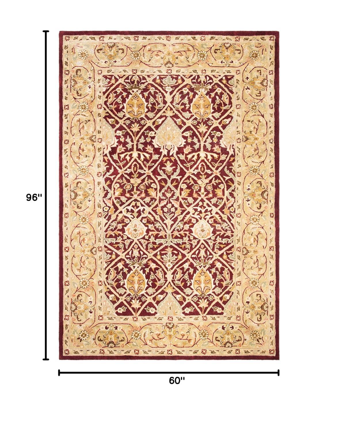 Persian Legend PL819 Hand Tufted Indoor Area Rug - 5'x8' - Red/Gold - Safavieh