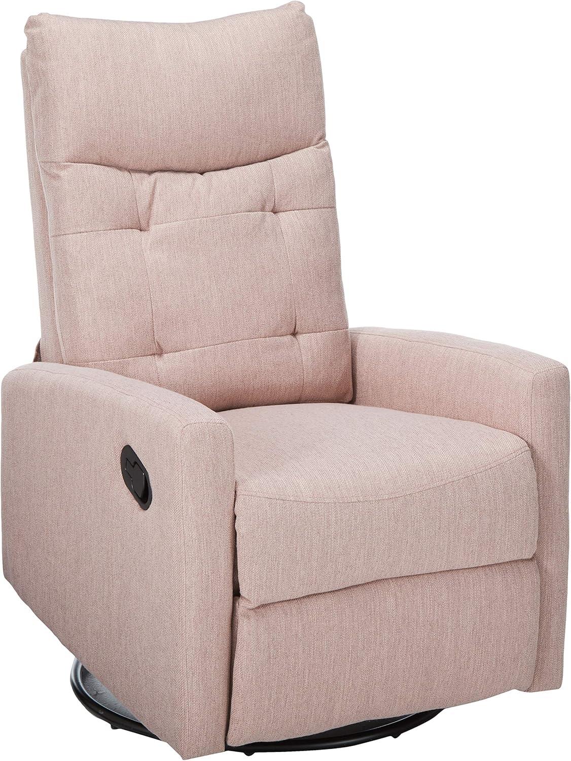 Woodglen Contemporary Glider Swivel Recliner Light Blush - Christopher Knight Home: Nursery-Suitable, Plush Comfort