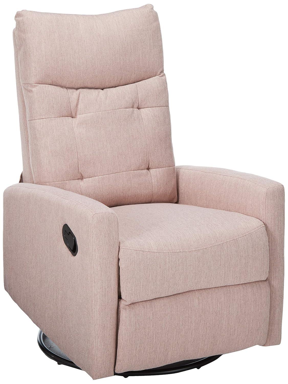 Woodglen Contemporary Glider Swivel Recliner Light Blush - Christopher Knight Home: Nursery-Suitable, Plush Comfort