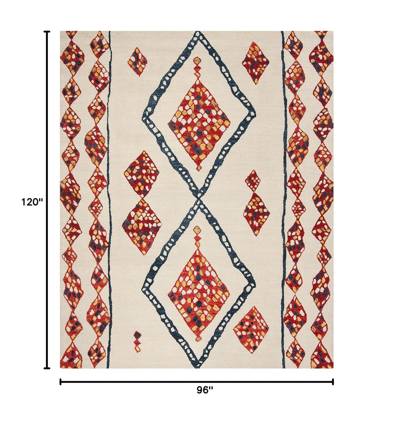 Aspen APN702 Hand Tufted Area Rug - Ivory/Multi - 8'x10' - Safavieh.