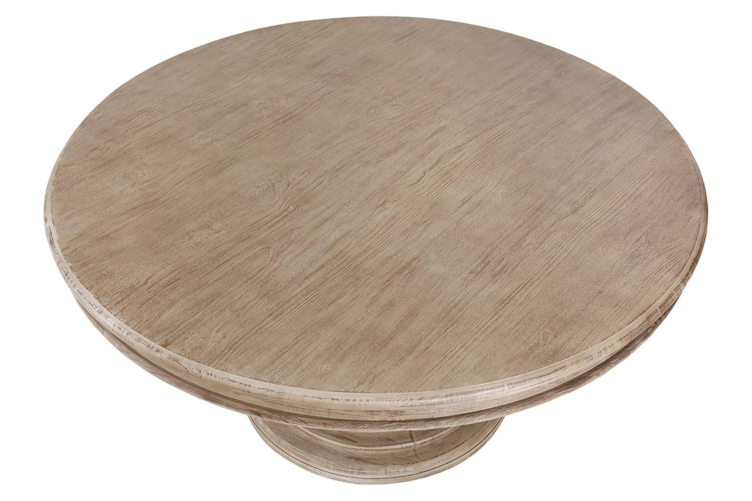 Dadeville Pine Round Solid Wood Dining Table