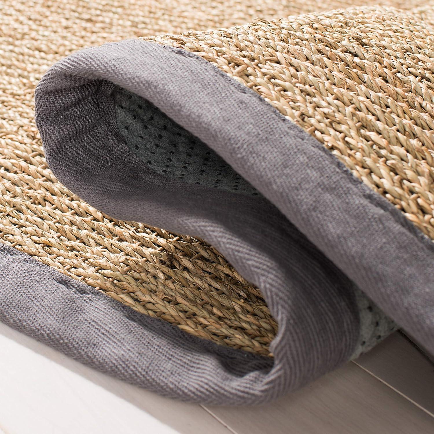 Natural Fiber NF115 Power Loomed Indoor Area Rug - Natural/Dark Grey - 5'x8' - Safavieh