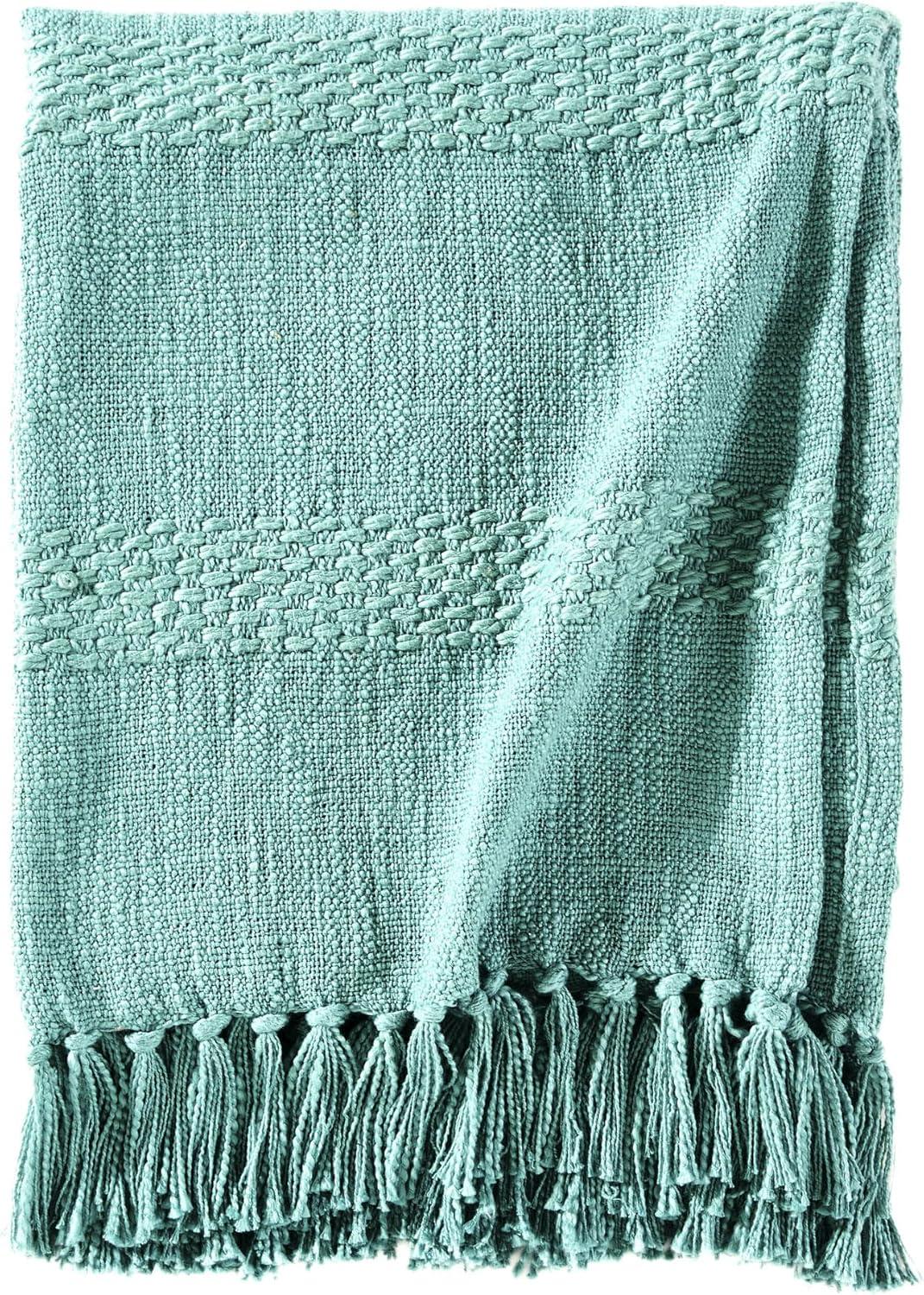 Brielle Home Samson Cotton Throw Blanket