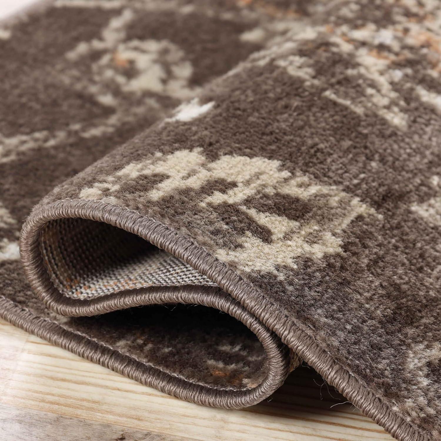 Floral Jacobean Modern Farmhouse Floral Indoor Runner or Area Rug