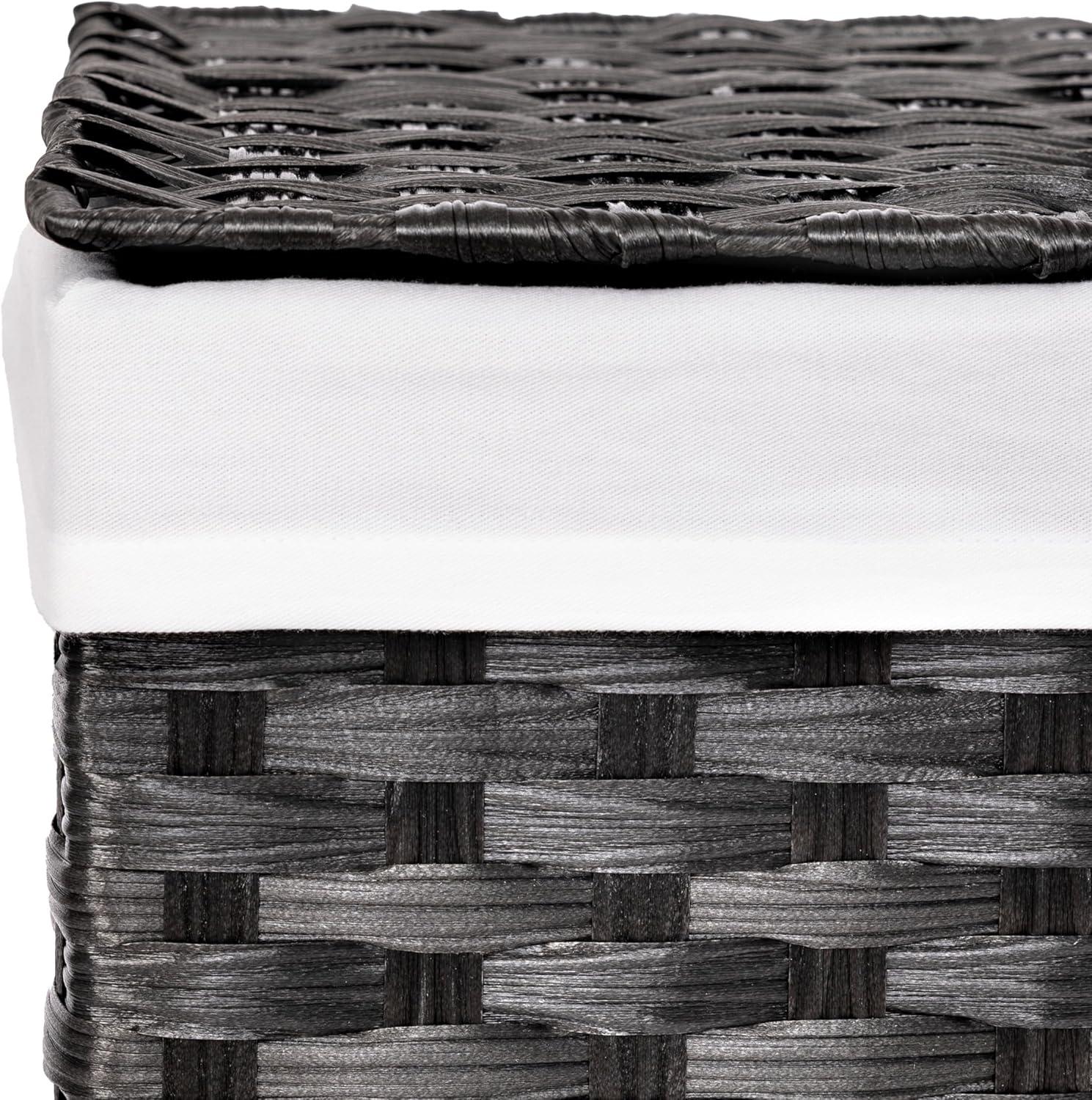 Handwoven Rectangle Laundry Hamper