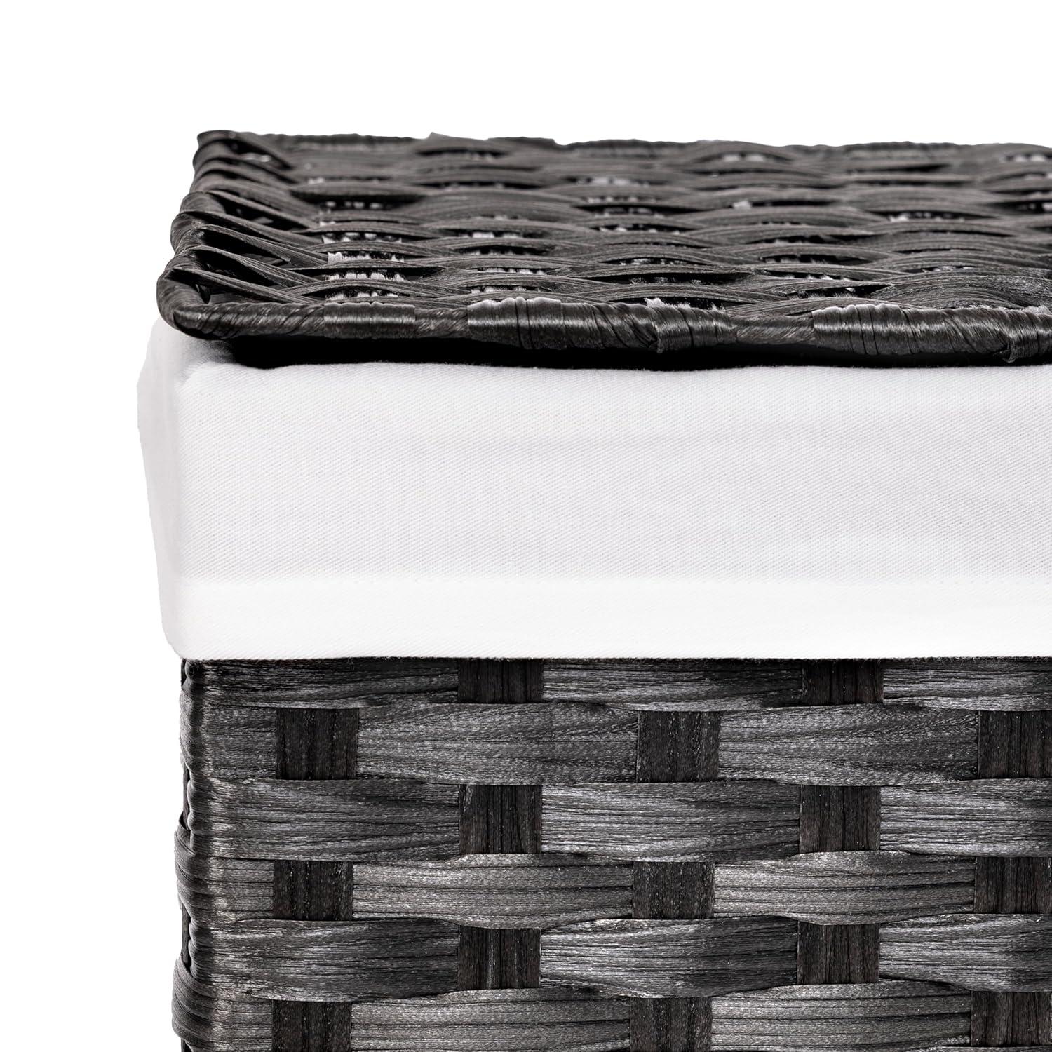 Handwoven Rectangle Laundry Hamper