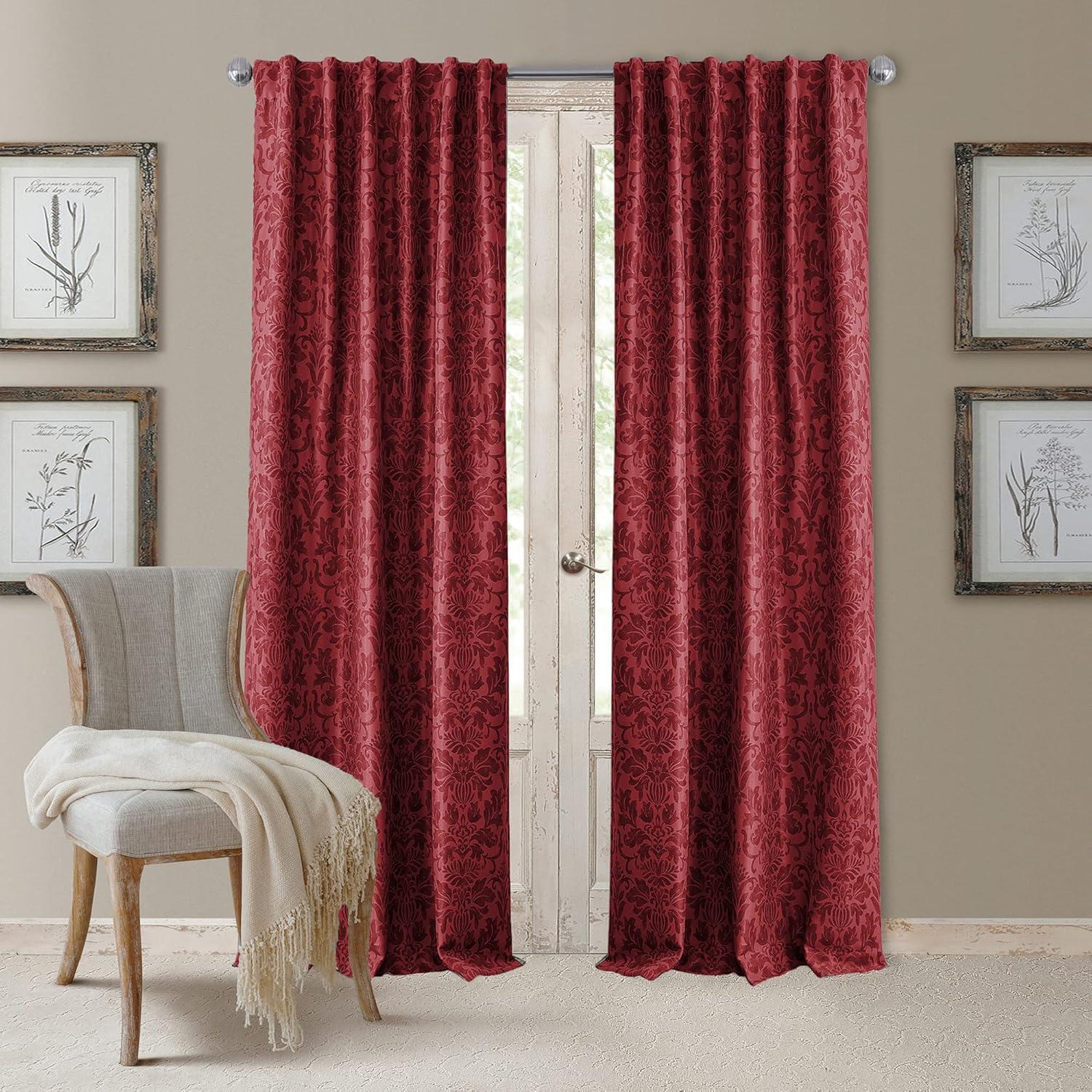 Antonia Blackout Window Curtain Panel - Elrene Home Fashions