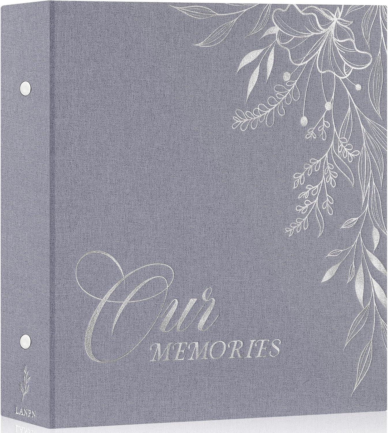 BEACHWATER POOL & SPA, LLC Photo Album 4X6 1000 Pockets, Extra Large Capacity Linen Cover Picture Albums Holds 1000 Horizontal And Vertical Photos