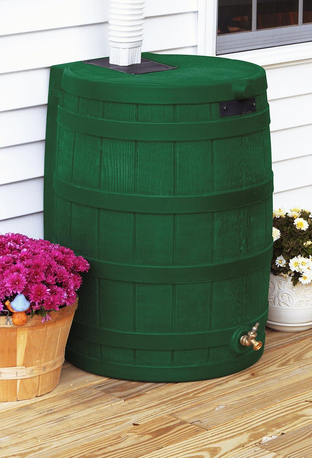 Good Ideas Good Ideas Rain Wizard Whiskey Style Rain Barrel with Overflow and Spigot
