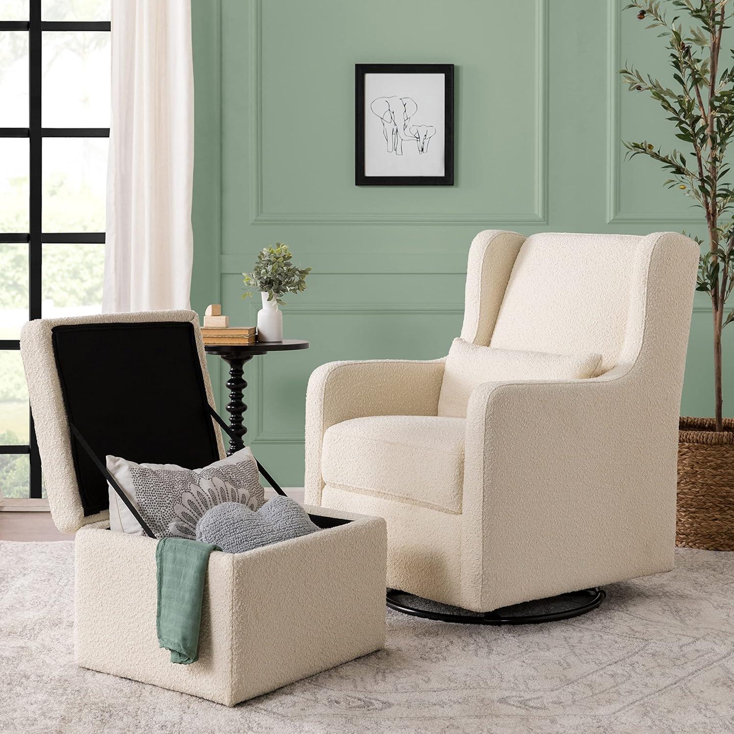 Adrian Swivel Glider and Ottoman