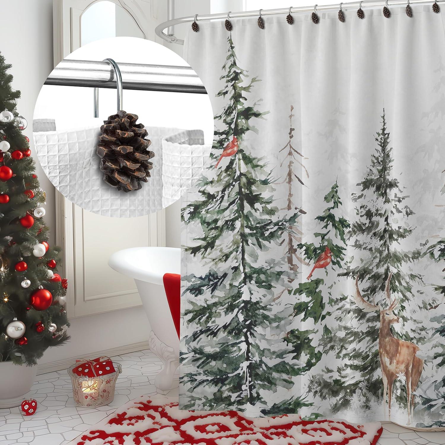 Park Designs Pinecone Shower Curtain Hook Set of 12