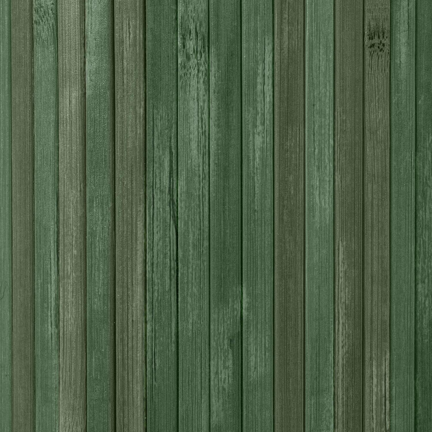 6 ft. Tall Bamboo Wave Screen - Distressed Green