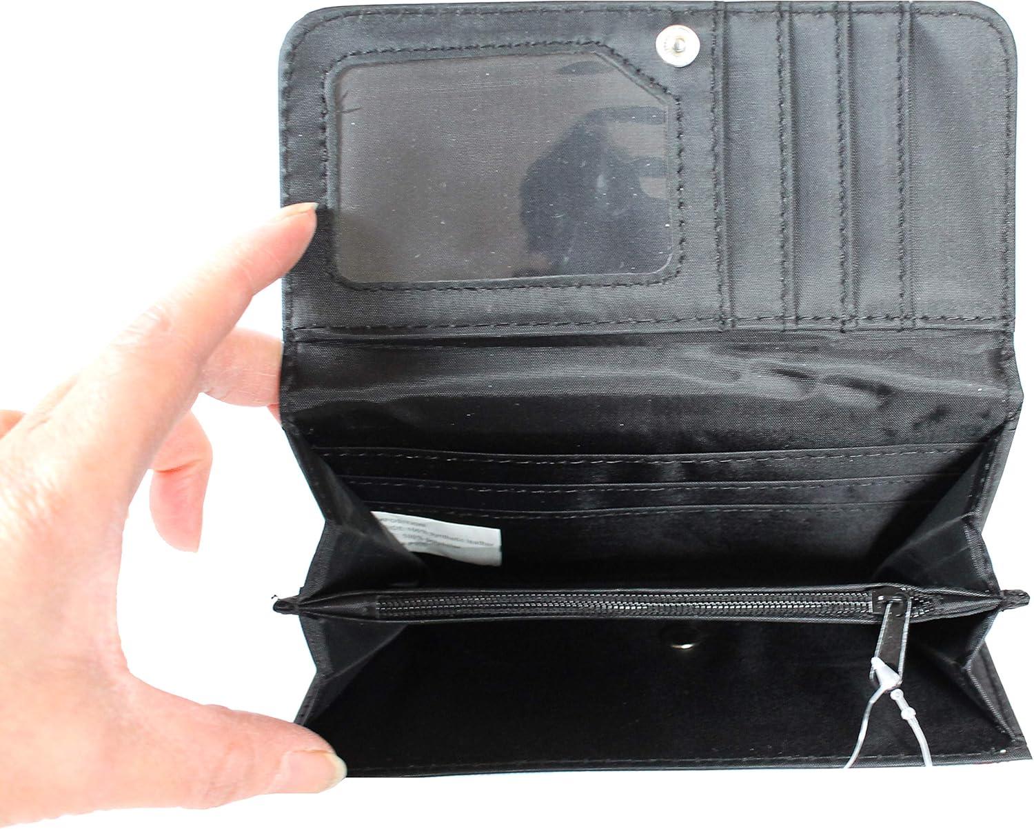 Compact White Synthetic Leather New York Souvenir Wallet