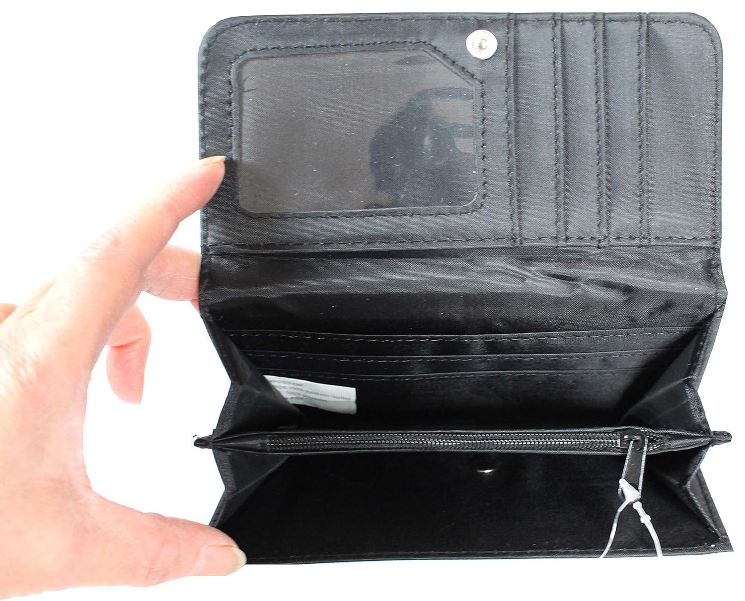 Compact White Synthetic Leather New York Souvenir Wallet