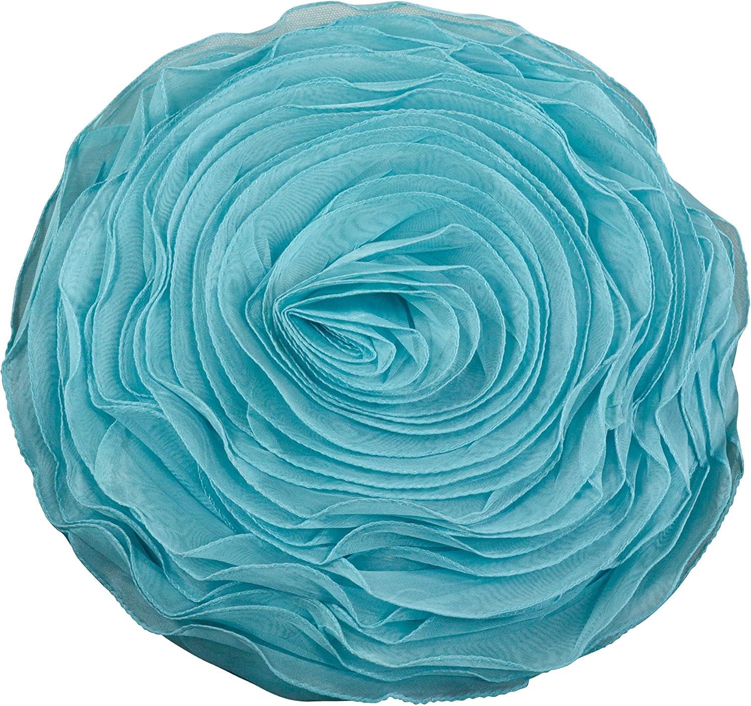 Saro Lifestyle Rose Design Throw Pillow