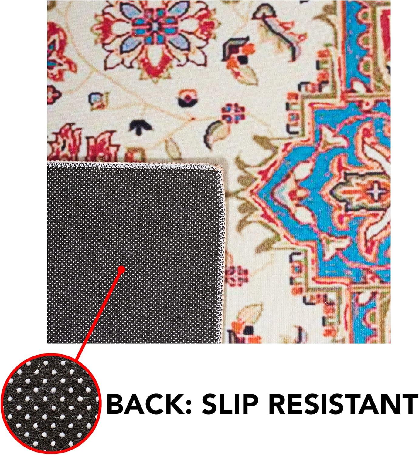 Bungalow Rose Tucson Performance Machine Washable Oriental Rug