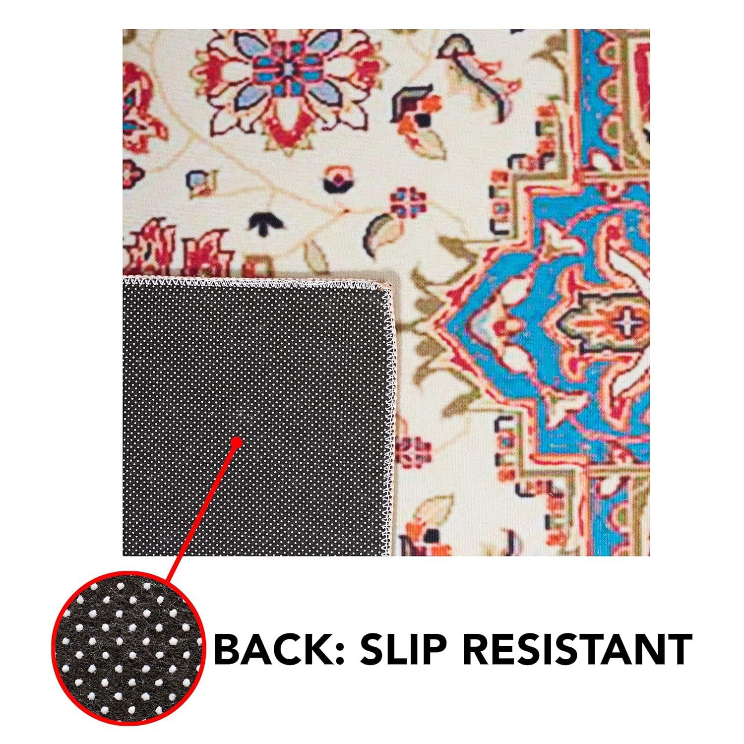 Bungalow Rose Tucson Performance Machine Washable Oriental Rug