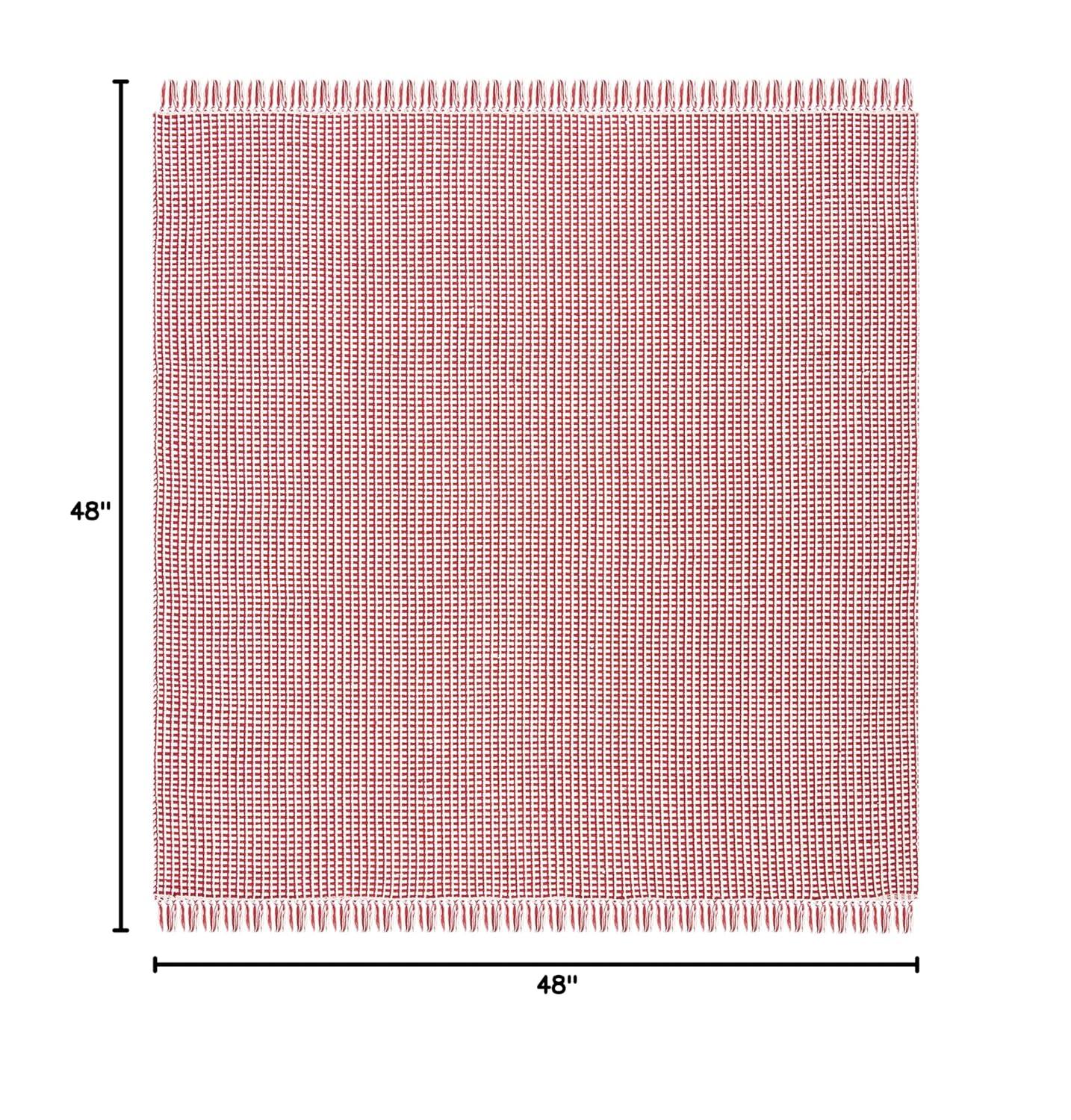 Montauk MTK340 Hand Woven Indoor Accent Rug - Ivory/Red - 4'x4' - Safavieh