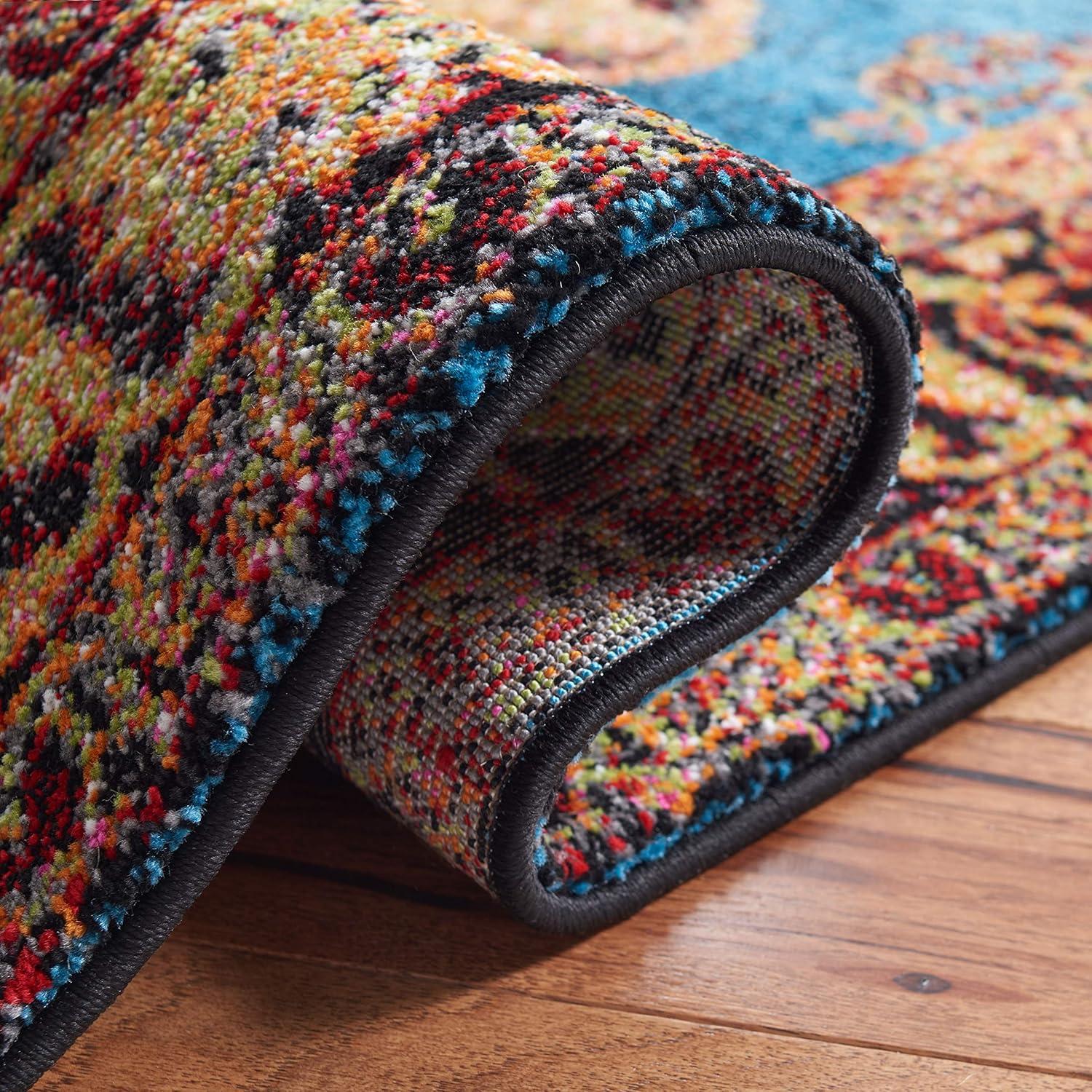 Vintage Hamadan VTH219 Power Loomed Indoor Accent Rug - Gold/Light Blue - 3'x3' - Safavieh