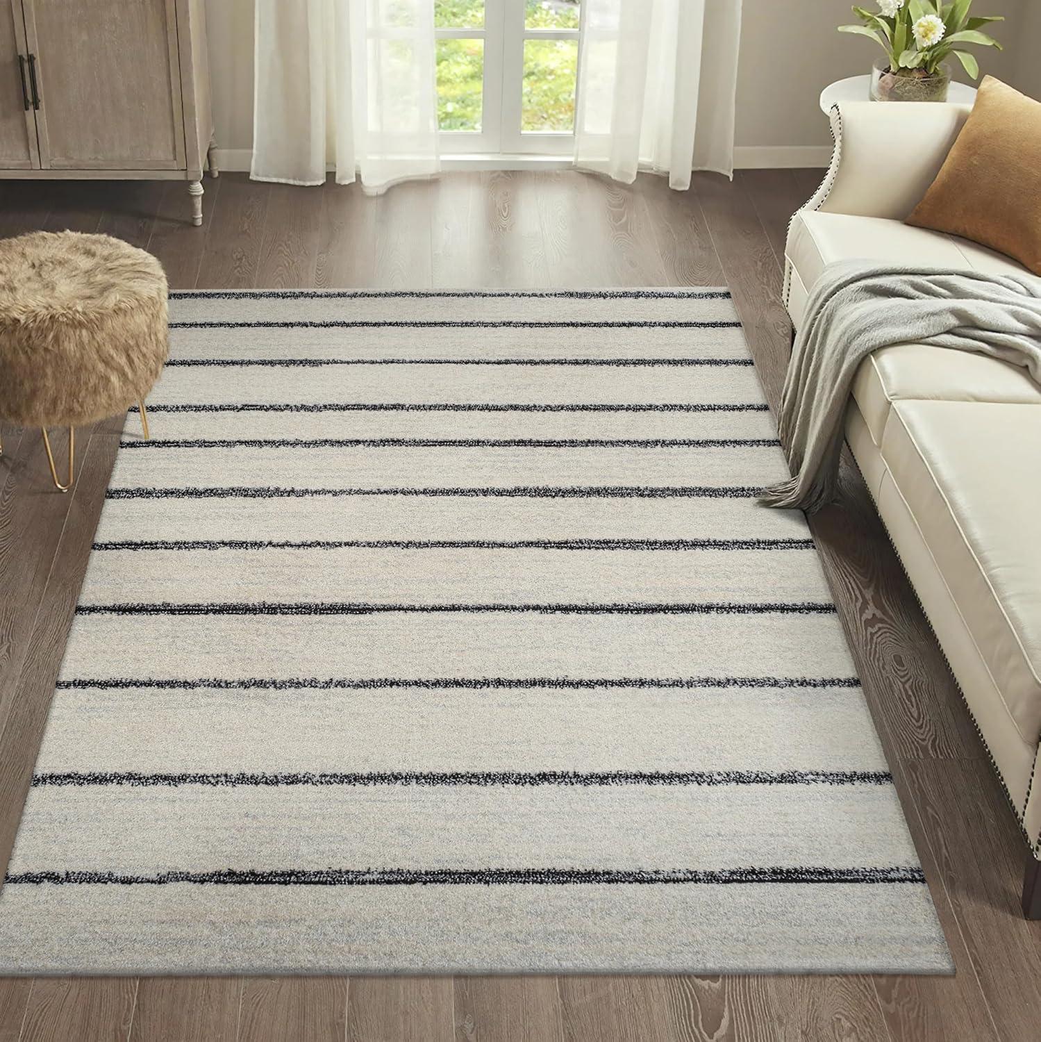 Williamsburg Minimalist Stripe Area Rug - JONATHAN Y